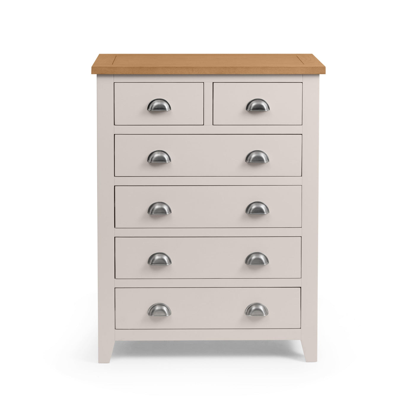 Richmond 4+2 Drawer Chest - Grey - RIC302