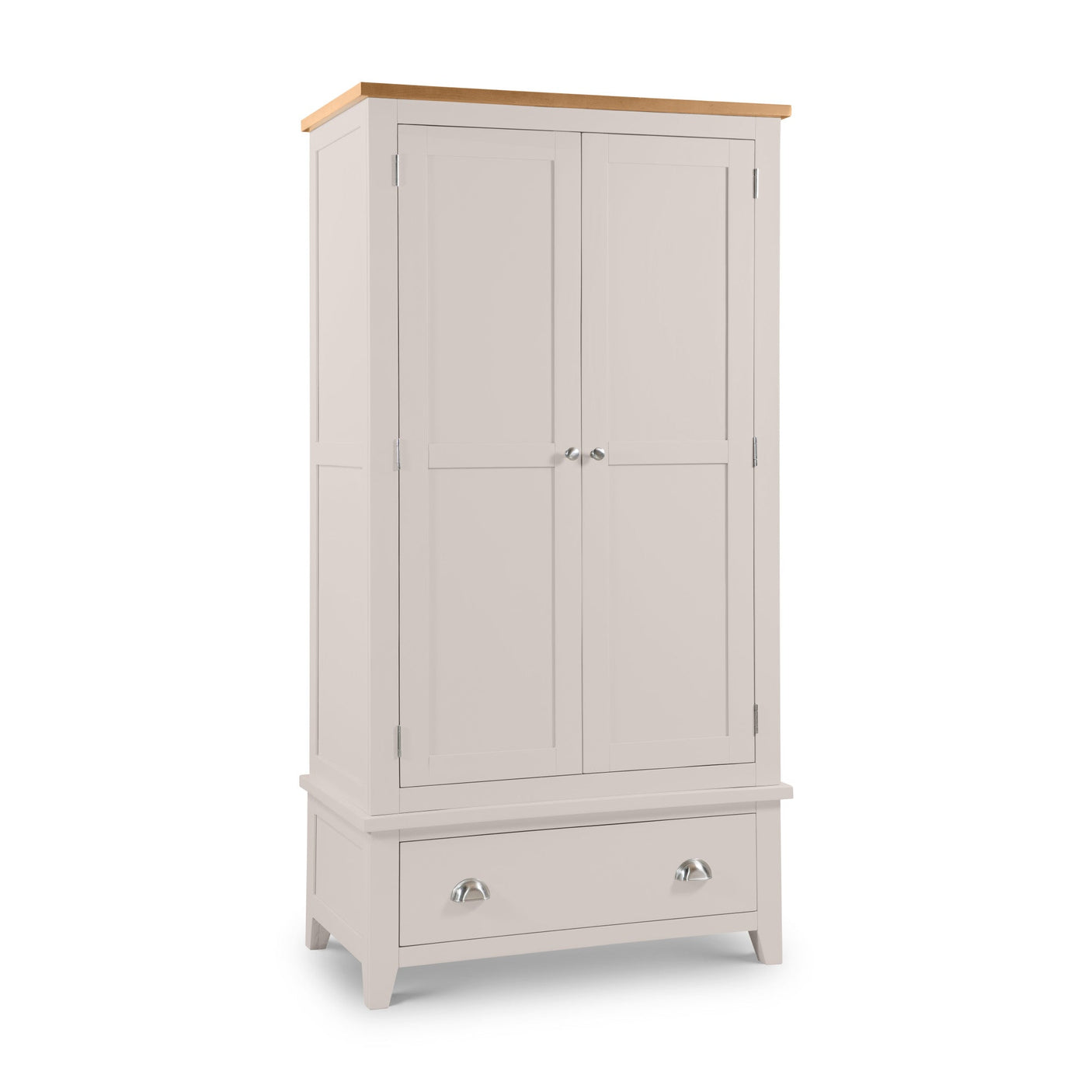 Richmond 2 Door 1 Drawer Wardrobe - Grey - RIC304