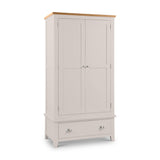 Richmond 2 Door 1 Drawer Wardrobe - Grey - RIC304