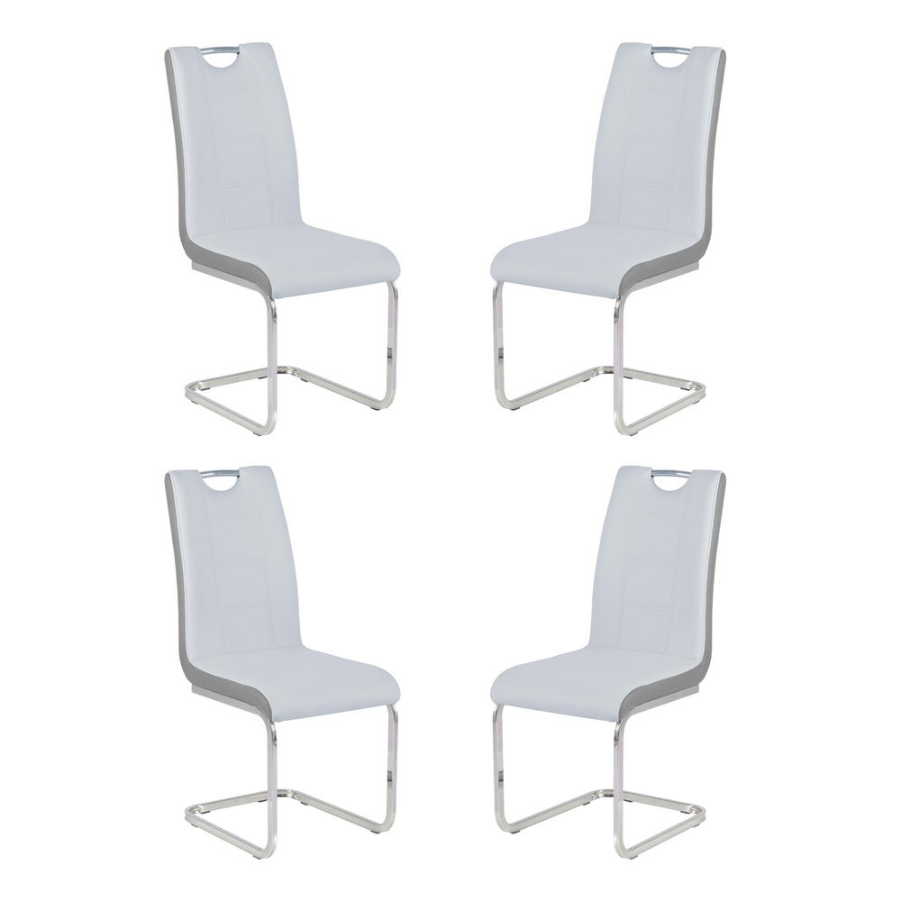 Rimini Light Grey PU Chair