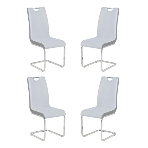 Rimini Light Grey PU Chair