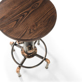 Rockport Pipework Barstool - Dark Brown - ROC001