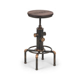 Rockport Pipework Barstool - Dark Brown - ROC001