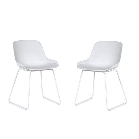 Rocco Dining Chair (Set of 2) - White - ROC311