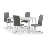 Roma Cantilever Dining Chair (Set of 2) - Grey - ROM102