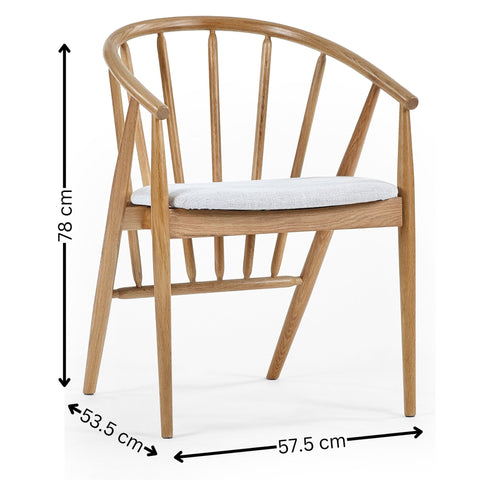 Rory Dining Chair - Light Brown - ROR001