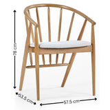 Rory Dining Chair - Light Brown - ROR001