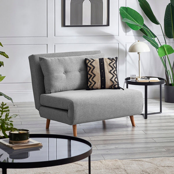 Rowan Single Sofabed - Light Grey - ROW001