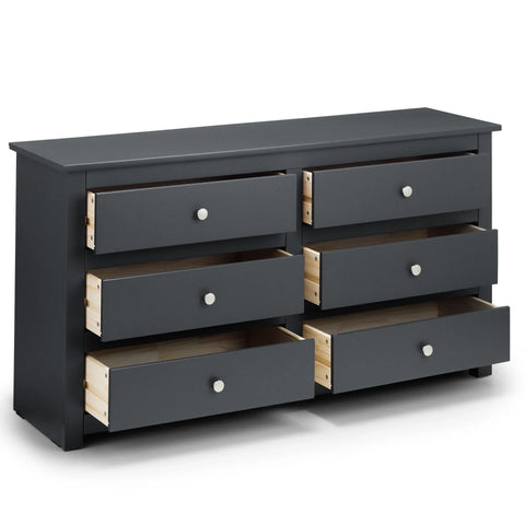 Radley 6 Drawer Chest - Black - RAD103