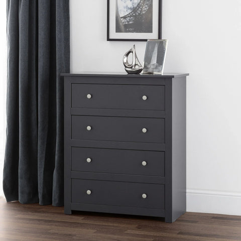 Radley 4 Drawer Chest - Black - RAD102
