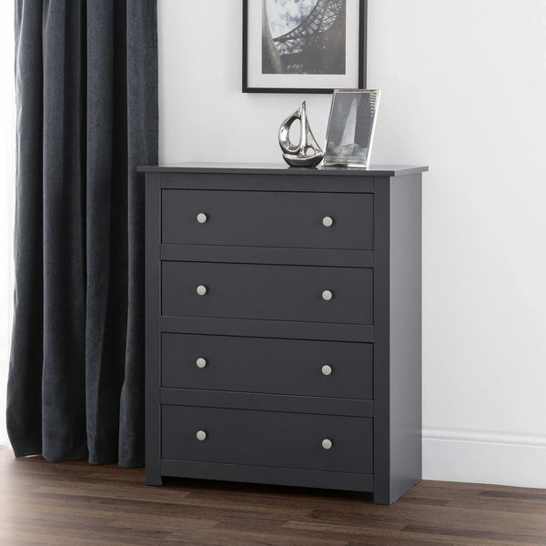Radley 4 Drawer Chest - Black - RAD102
