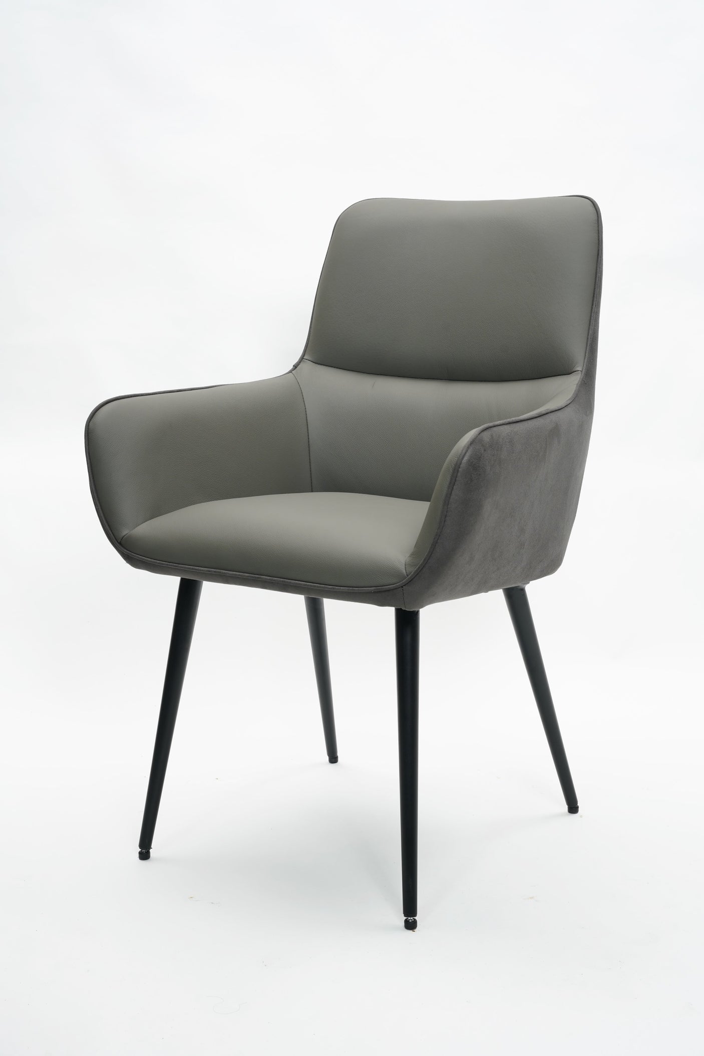 Rebecca Chair Grey Leather