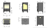 Redwood 5kW Multi Fuel (Eco) - Technical Drawing
