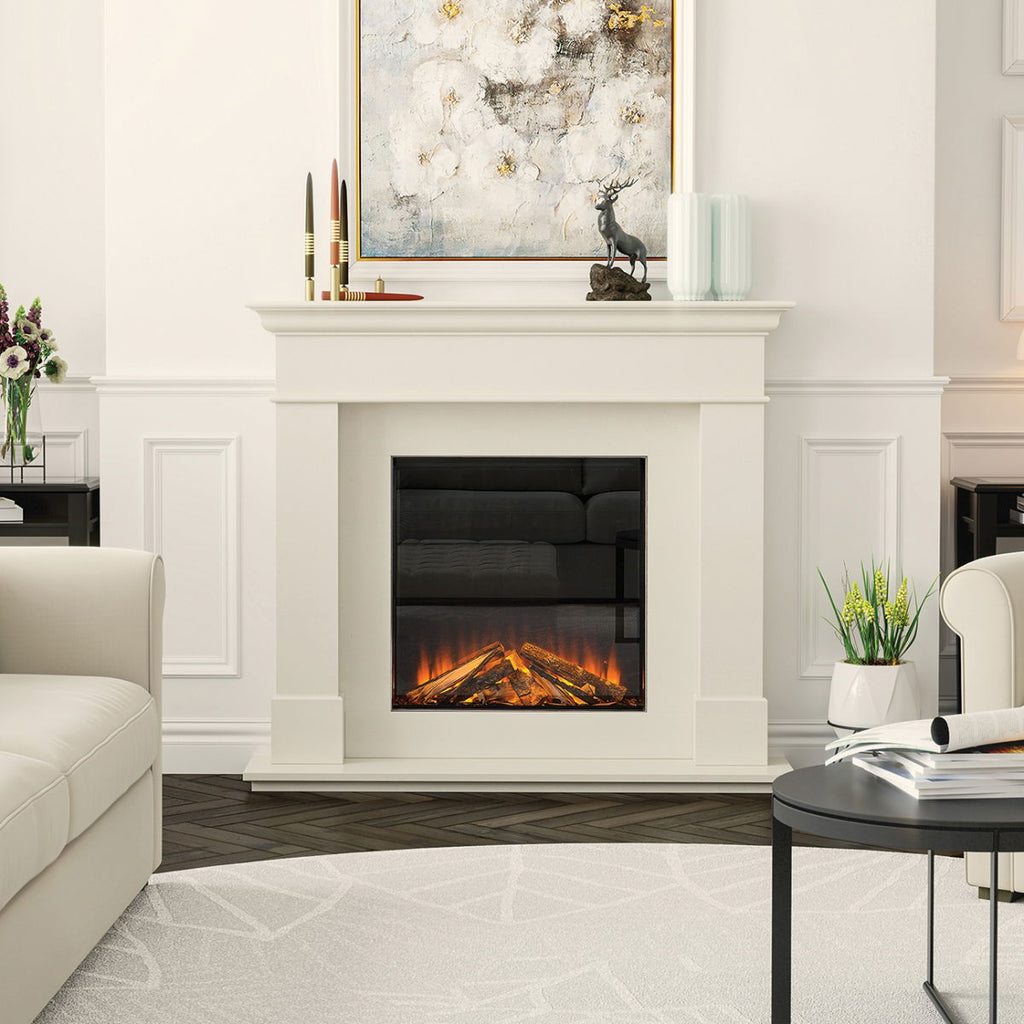 Renoir 54'' Fireplace Set Ivory Pearl (Forest 650) -  - 105-292152