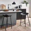 Renzo Bar Stool (Set of 2) - Black - REN012