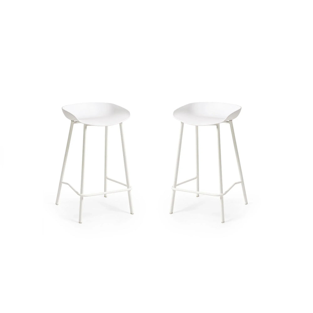 Renzo Bar Stool (Set of 2) - Black - REN012