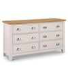 Richmond 6 Drawer Wide Chest - Grey - RIC303