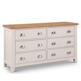 Richmond 6 Drawer Wide Chest - Grey - RIC303