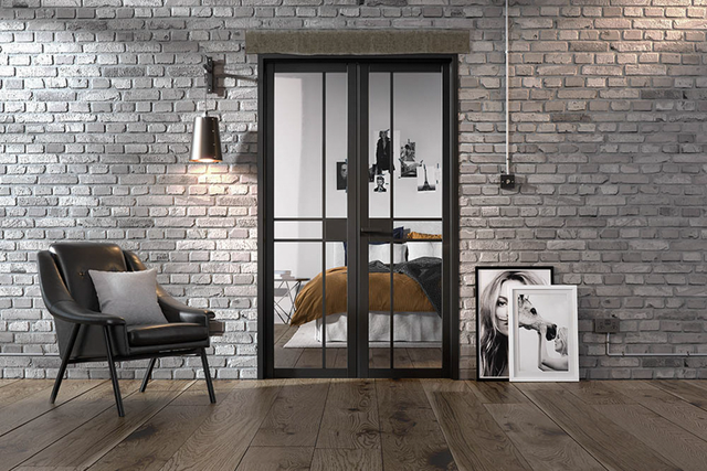 Room Divider Black Greenwich W4 LifeStyle - Standard - 2031 x 1246 (49") x 35mm