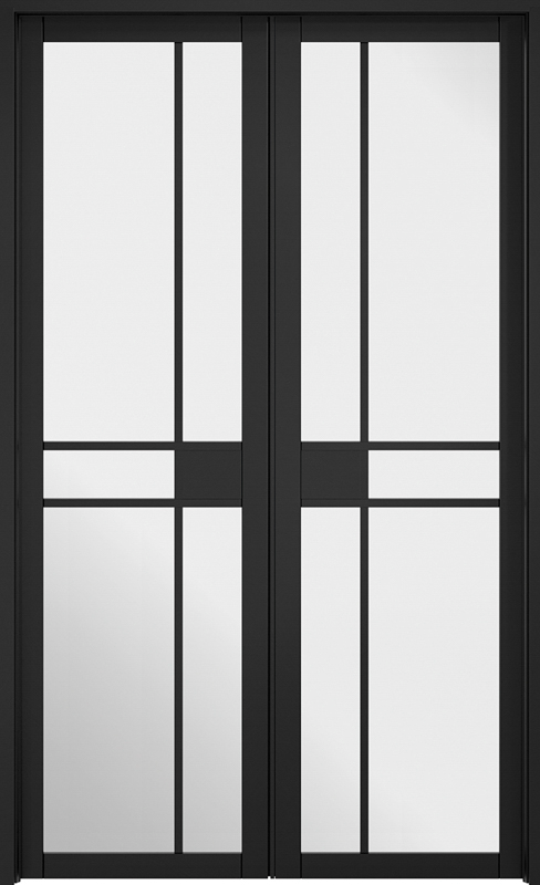 Room Divider Black Greenwich W4 - Standard - 2031 x 1246 (49") x 35mm