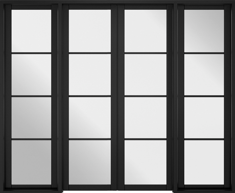 Room Divider Black Soho W8 - Standard - 2031 x 2478 (98") x 35mm