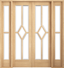 Room Divider Oak Reims W6 - Pre-finished Oak