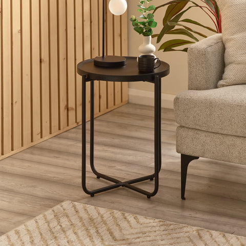 Sagrada Coffee & Lamp Table Set - Black - SAG001