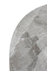1.1m Grey Stone Round Dining Table - Stylish Modern Furniture