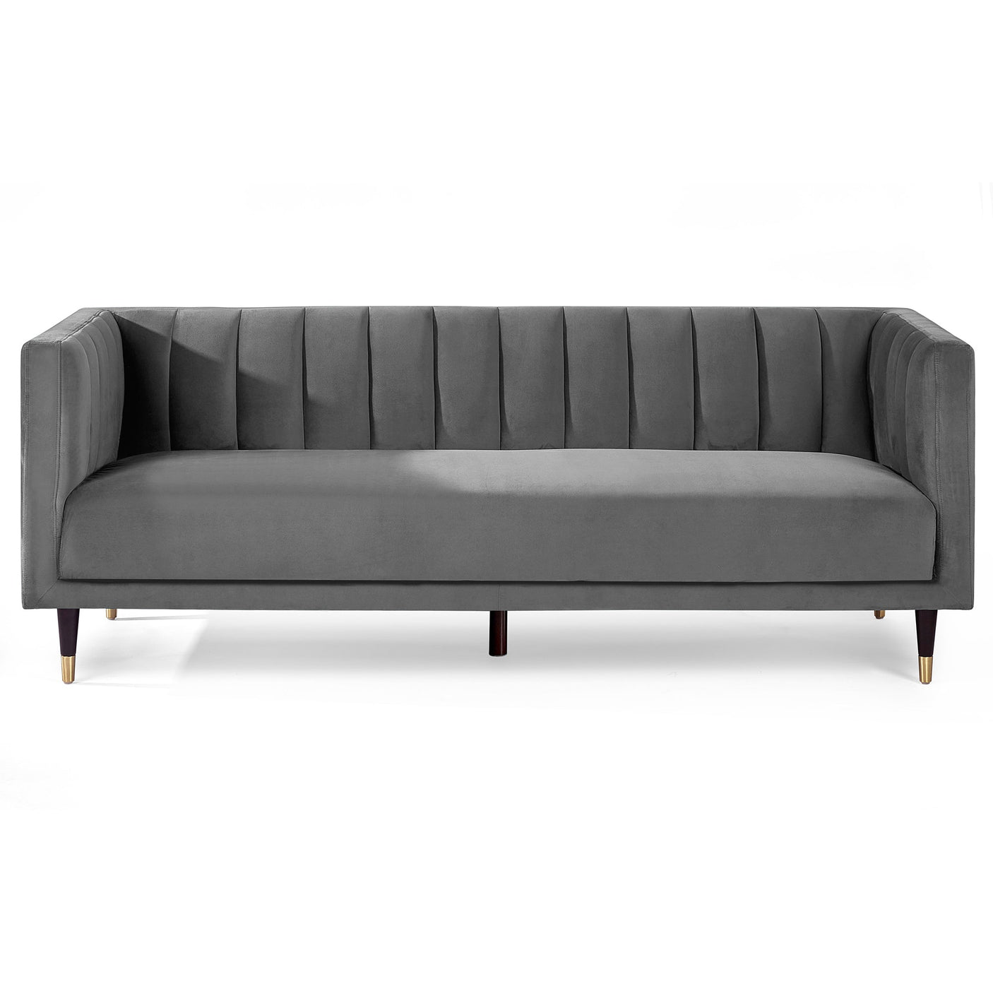 Salma Scalloped Back 3 Seater Sofa - Teal - SAL403