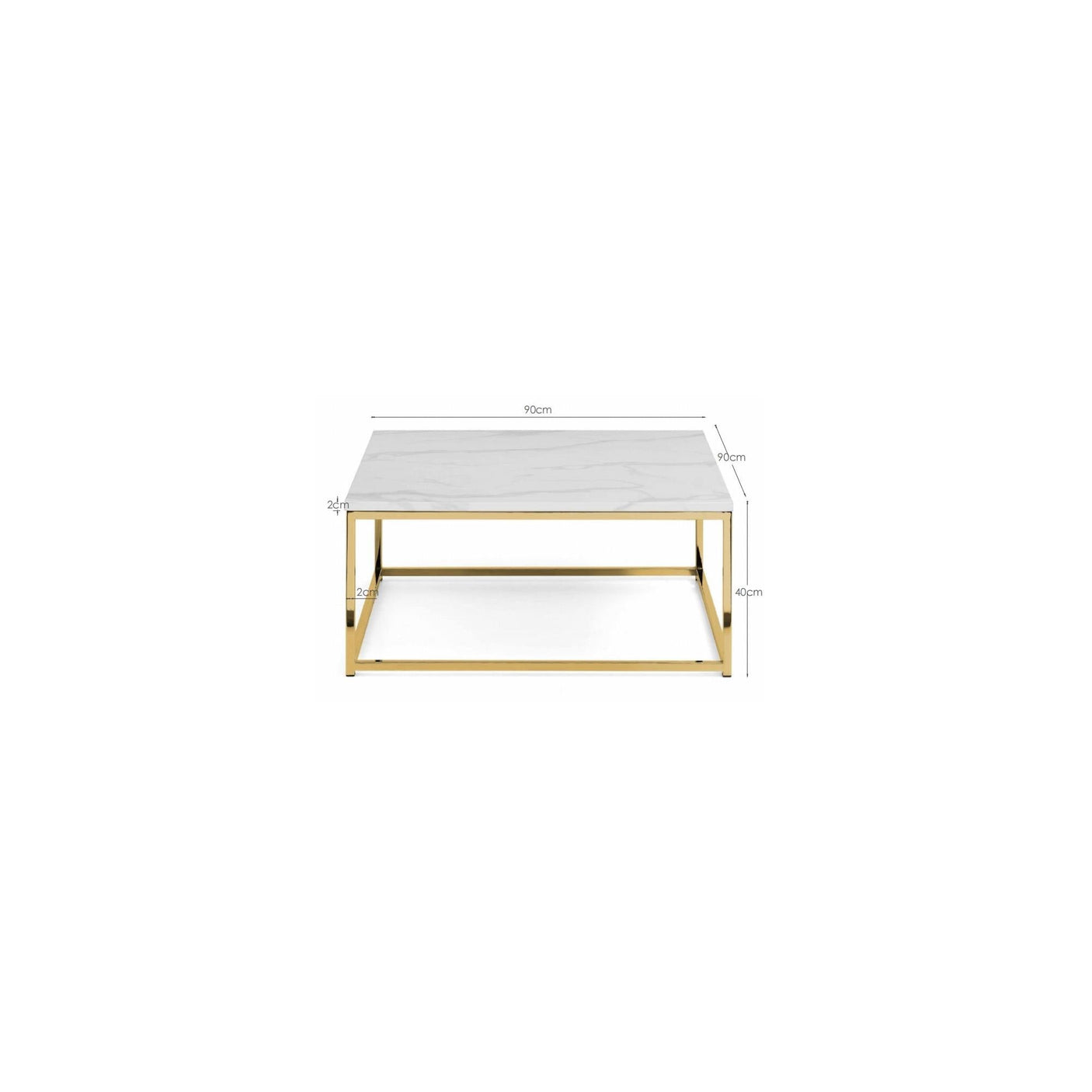 Scala Coffee Table - Gold - SCA501