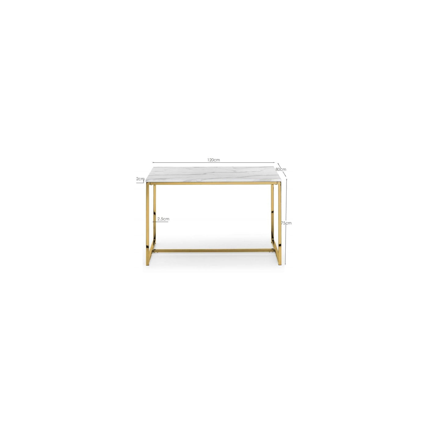 Scala Dining Table - Silver - SCA103
