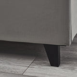 Shoreditch High Headboard Bed - Grey / Double - SHO203