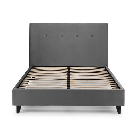 Shoreditch High Headboard Bed - Grey / Double - SHO203