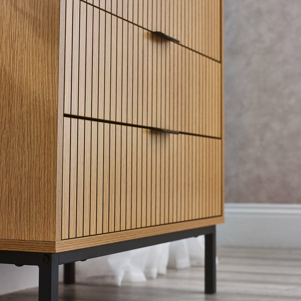 Sia 3 Drawer Chest - Light Brown - SIA001