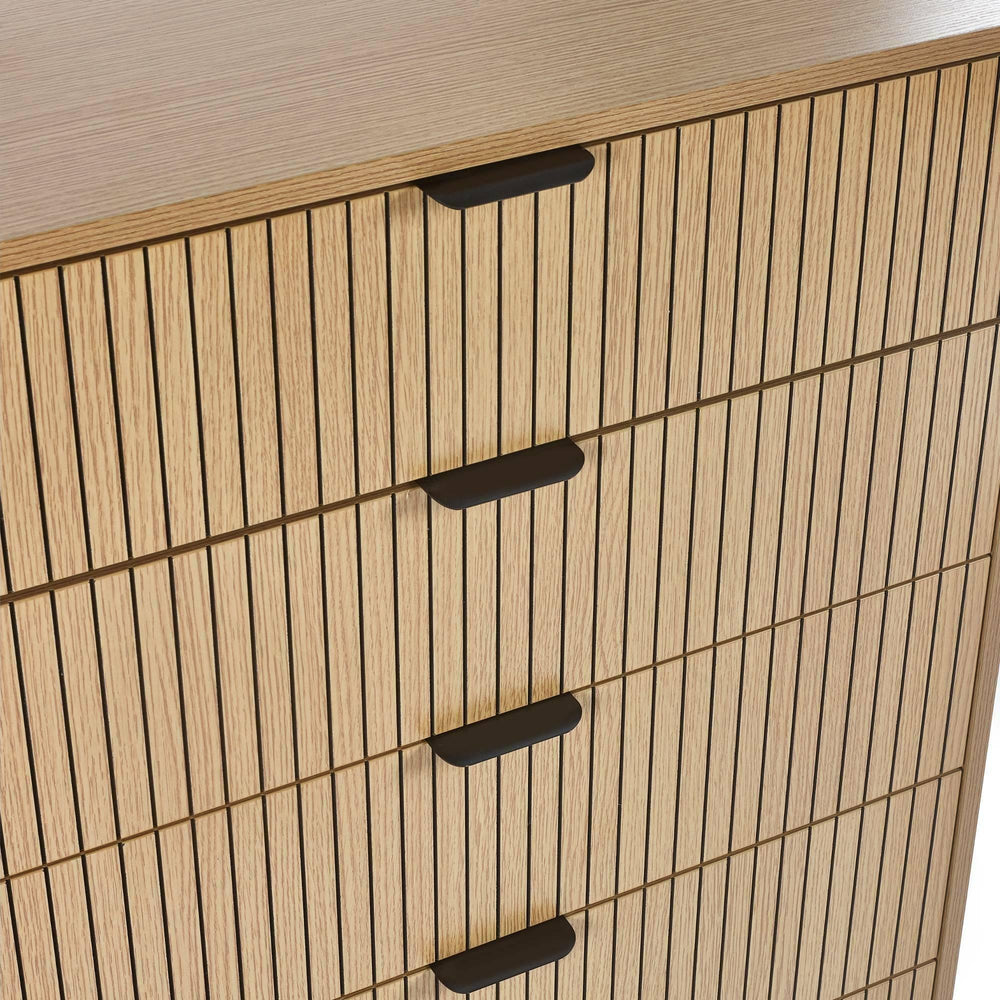 Sia 5 Drawer Chest - Light Brown - SIA003