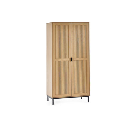 Sia 2 Door Wardrobe - Light Brown - SIA004