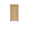 Sia 2 Door Wardrobe - Light Brown - SIA004