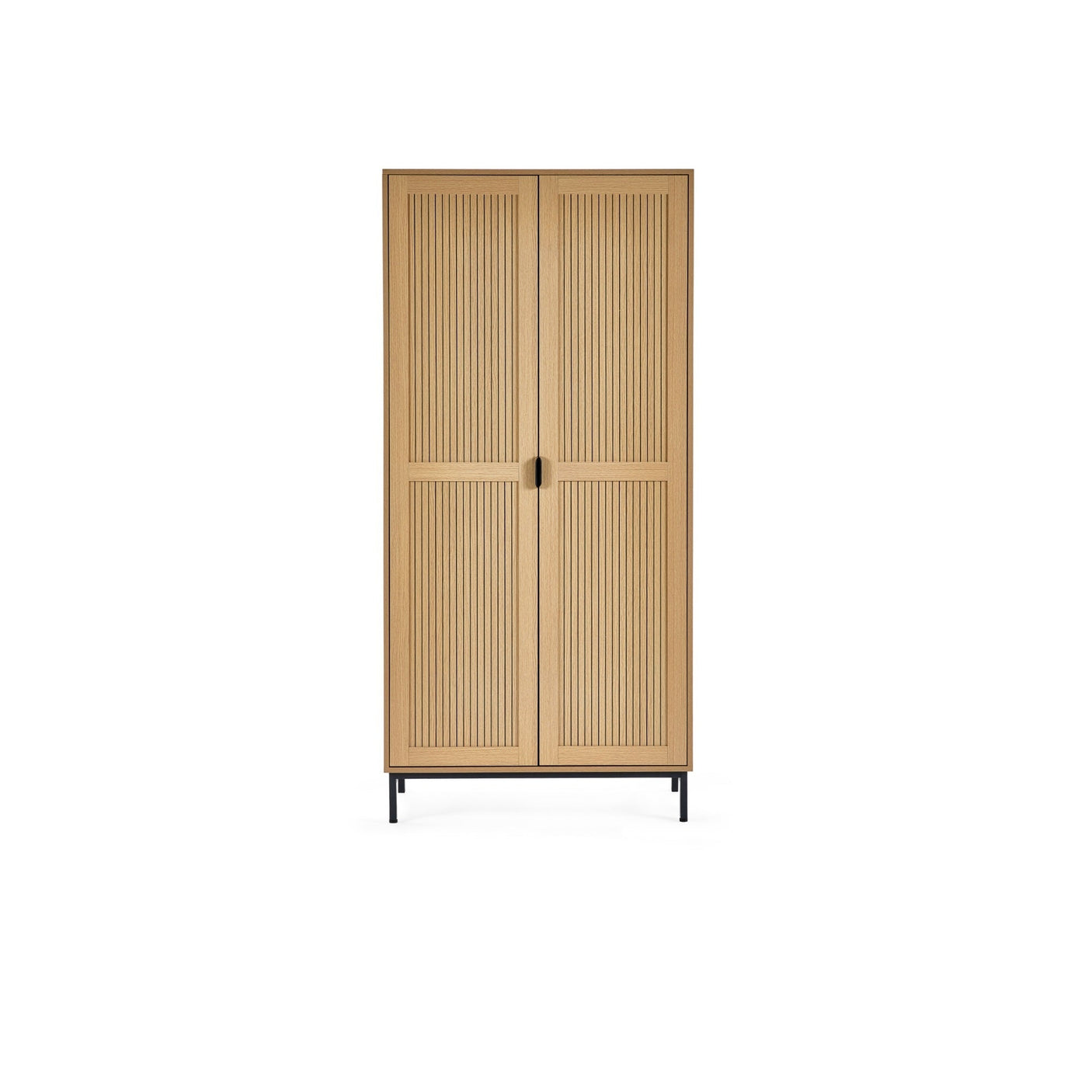 Sia 2 Door Wardrobe - Light Brown - SIA004