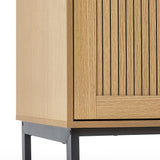 Sia 2 Door Wardrobe - Light Brown - SIA004