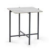 Siena Square Lamp Table - White - SIE002