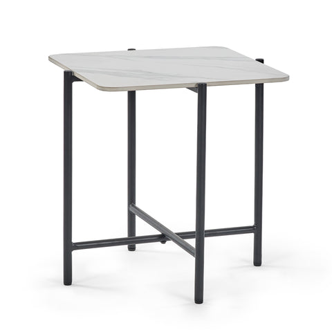 Siena Square Lamp Table - White - SIE002