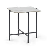 Siena Square Lamp Table - White - SIE002