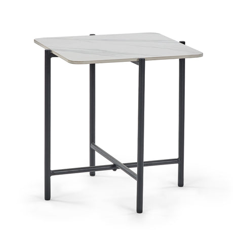 Siena Square Lamp Table - White - SIE002