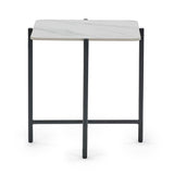Siena Square Lamp Table - White - SIE002