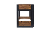 Solomon Bunk Bed -  Rustic And Black