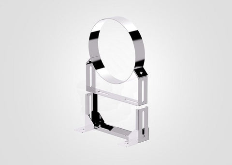 100mm adjustable wall bracket designed for mounting applications, featuring a sturdy metal construction with a polished finish.