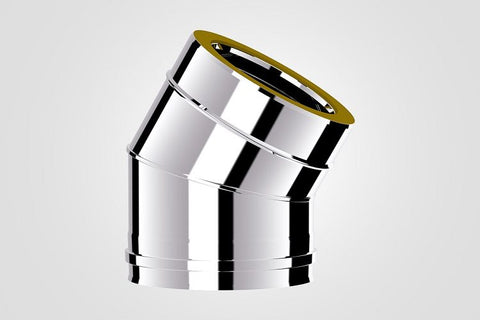 130mm Solinox Bend 30 Degree, featuring a polished chrome finish, designed for seamless connections in plumbing systems.