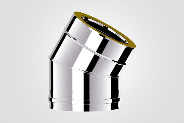 130mm Solinox Bend 30 Degree, featuring a polished chrome finish, designed for seamless connections in plumbing systems.