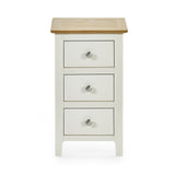 Somerset 3 Drawer Bedside - Oak - SOM002