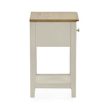 Somerset 1 Drawer Bedside - Oak - SOM001